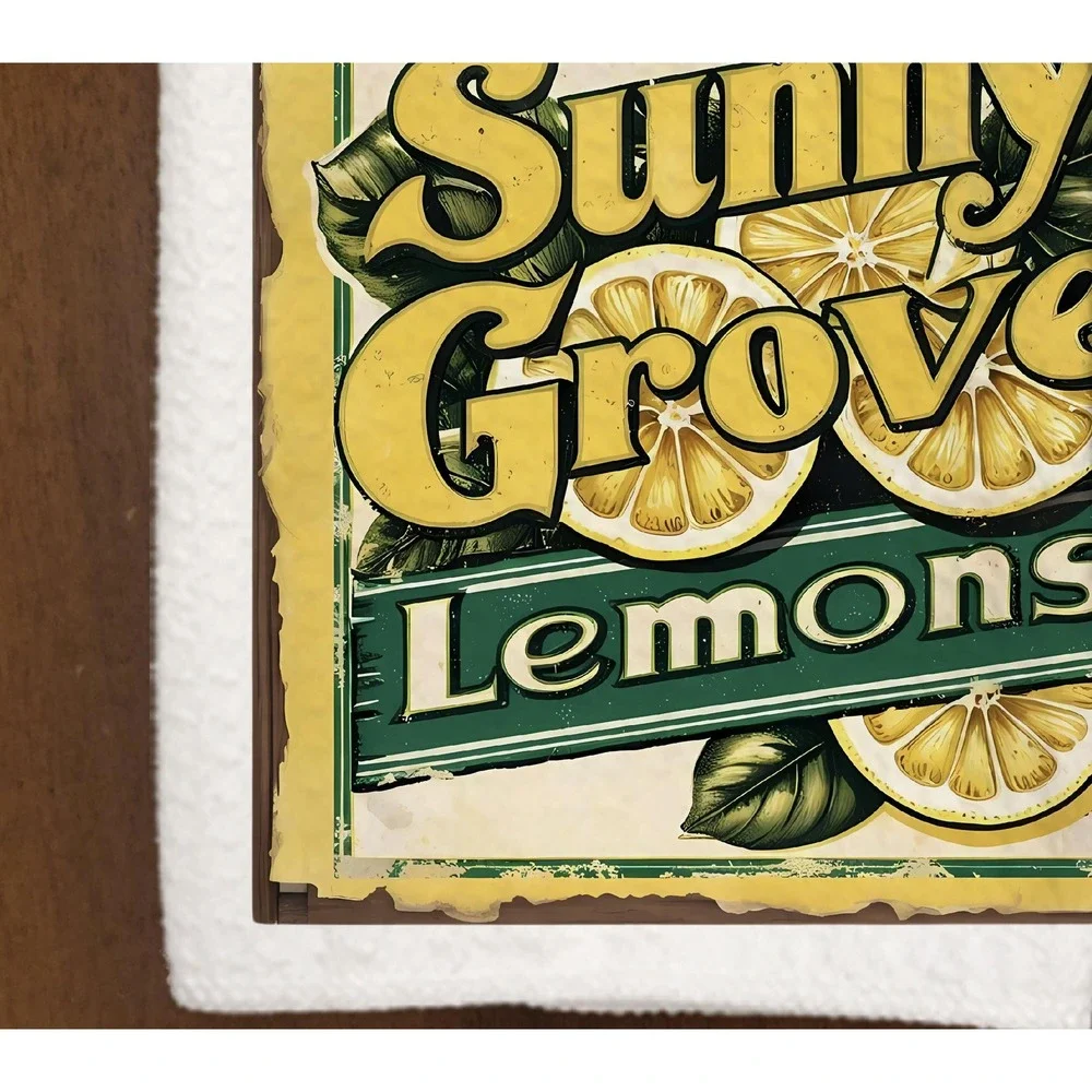 Lovely Lemon kitchen Decor hand towels: Set of 3‎ towels